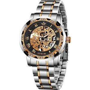 Watches, Men's Watches Mechanical Hand-Winding Skeleton Classic Business Fashion
